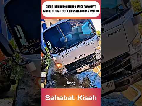 Orang ini bingung kenapa truck tangki airnya miring #shorts thumbnail