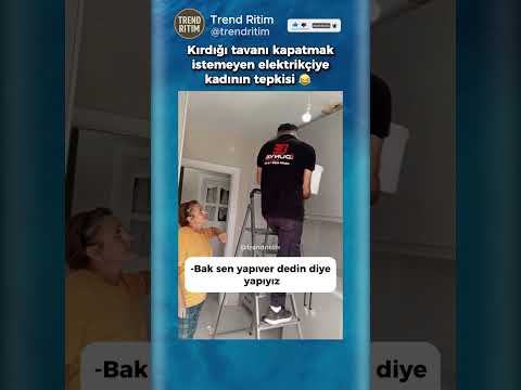 Kırdığı Tavanı Tamir Etmek İstemeyen Elektrikçi 🤣😆 thumbnail