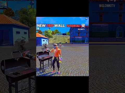 NEW 180 degree WALL TUTORIAL                     #freefire #views #viralvideo #trending thumbnail