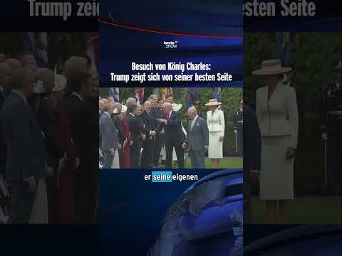 Besuch von König Charles: Trump zeigt sich von seiner besten Seite | heute-show #shorts thumbnail