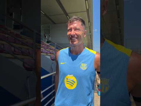 Lewy's last training session 🥹 #shorts #fcbarcelona #lewandowski thumbnail
