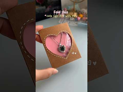Fold this cute gift box with me?✨#shorts #art #diy #craft #youtubeshorts thumbnail