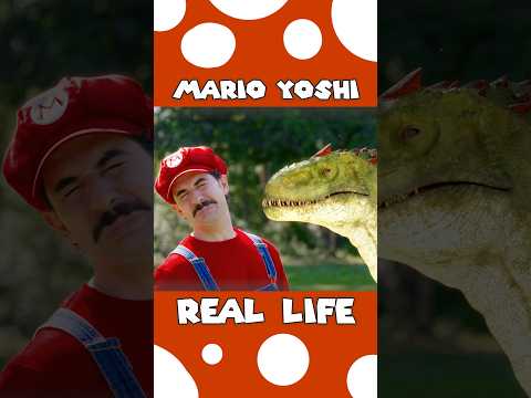 Mario Thought Yoshi Would Eat Him… 😨🦖🍄 #mario #reallife #yoshi thumbnail
