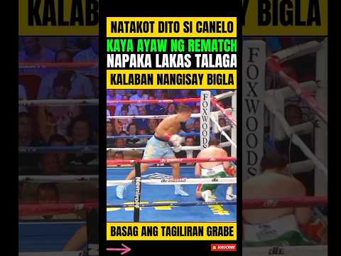 TAKOT DITO SI CANELO! UMAYAW SA REMATCH! MATINDI ANG LAKAS NI TRIPPLE G! thumbnail