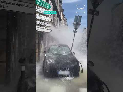 Thats One Way To Wash Your Car 🙈 #tesla thumbnail