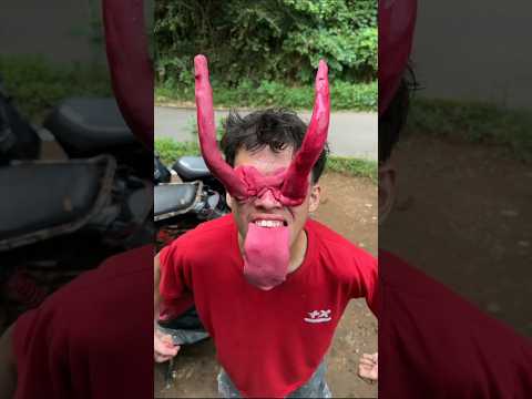 GARA GARA SILUMAN TANDUK MERAH #shorts #lucu #art #trending thumbnail