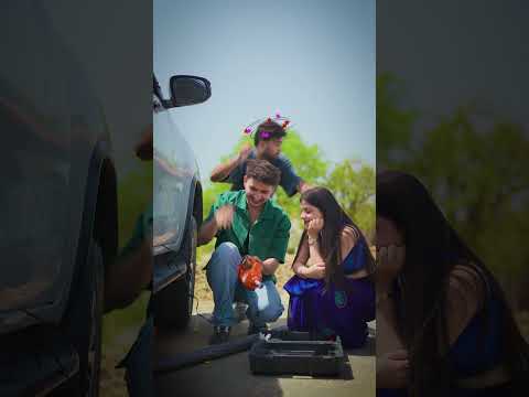 45°C Heat + Puncture 🥵, 6-in-1 Hydraulic Jack ने लड़की के सामने बनाया Hero 😎 #shorts thumbnail