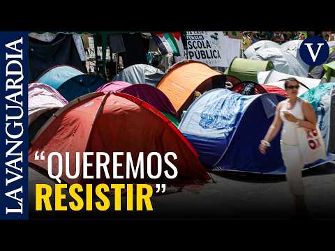 Más de un centenar de docentes acampan una segunda noche en el corazón de València thumbnail