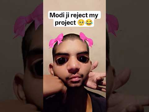 Modi ji reject my project 🥺😂 #comedy #project #shorts #trending thumbnail