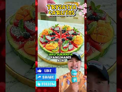 Sarapan aneka buah tropis 🥝🍍🥑🩷🍑💖 #trending thumbnail