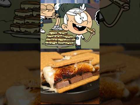 Lynn Loud's Crunchy Banana Backup Campfire S'mores!🍌🍫 #shorts #loudhouse #smores #nickelodeon thumbnail