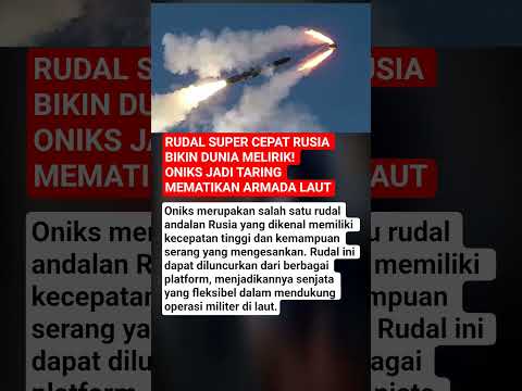RUDAL SUPER CEPAT RUSIA BIKIN DUNIA MELIRIK! Oniks Jadi Taring Mematikan Armada Laut🚀 thumbnail