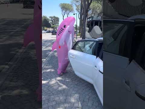 when the shark wanted to get into the car ?❤️ thumbnail