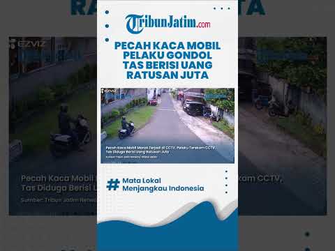 #shorts  PECAH KACA MOBIL, Pelaku Terekam CCTV Gondol Tas Diduga Berisi Uang Ratusan Juta thumbnail