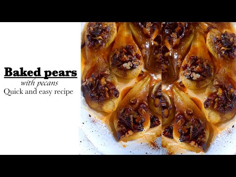 Baked pears with pecans #shorts thumbnail