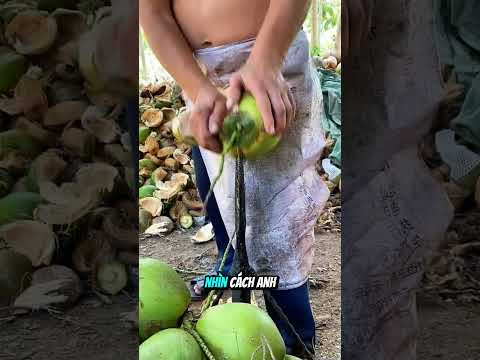Thử Thách Gọt Dừa Mười Giây Cực Đỉnh #shorts thumbnail