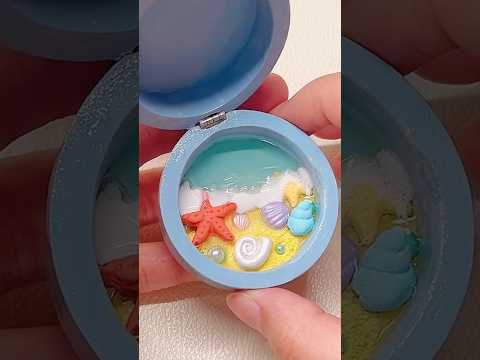 ✨🐚✨Clay Ocean World in a Box! 🐚✨ | Miniature Jewelry DIY #diy #creativeclayideas #miniature thumbnail