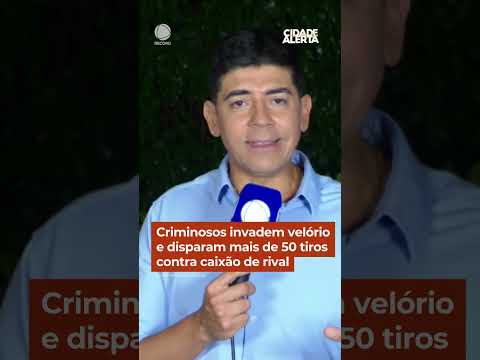 Criminosos invadem velório e disparam mais de 50 tiros contra caixão de rival #Shorts #CidadeAlerta thumbnail