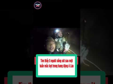 Tìm thấy 5 người sống sót sau một tuần mắc kẹt trong hang động ở Lào #shorts thumbnail