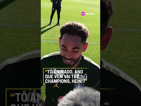 QUEM É QUE NÃO FICA ANIMADO EM JOGAR/ASSISTIR A CHAMPIONS? O CUNHA CHAMOU O VSR PRA RESENHA #shorts thumbnail