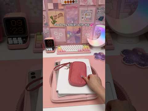 Pack my tablet with me 💕 | Samsung galaxy tab | digital notes thumbnail