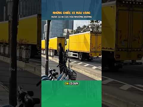 Những chiếc xe màu vàng được cả xe cứu hoả nhường đường thumbnail