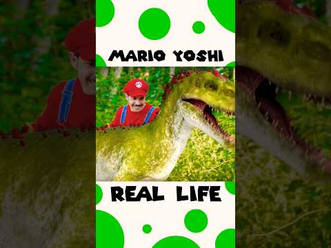 Yoshi is WAY too OP 😭🦖 #reallife #yoshi #mario thumbnail