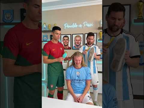 Mixed Up Hair Brush and Shoe Brush! 👟🪮😂#football #Ronaldo #Haaland thumbnail
