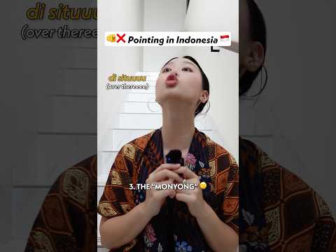 ?❌ Pointing in Indonesia is rude?! ?? #culture #indonesian #funny thumbnail