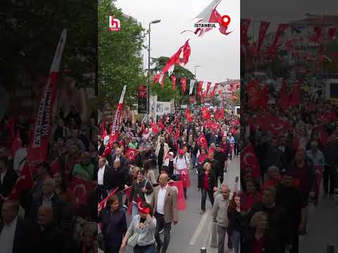 CHP, İstanbul’un 39 ilçesinde eş zamanlı yürüyüş gerçekleştirdi! #shorts thumbnail
