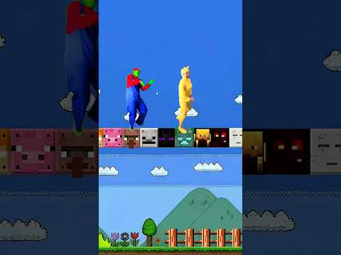 Zombie MARIO VS LITTLE BRO Playing Music Rainbow #humor #emotionalstory #goat thumbnail