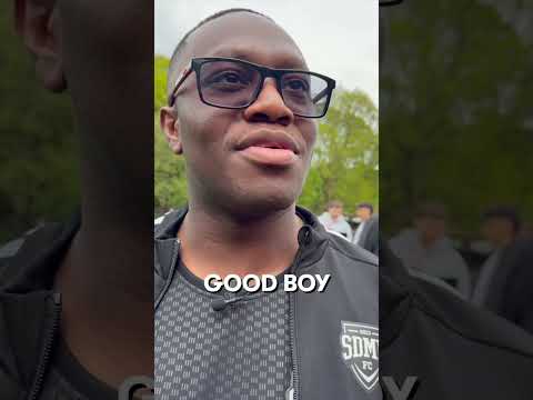 calling Deji a good boy at the Sidemen Charity Match thumbnail