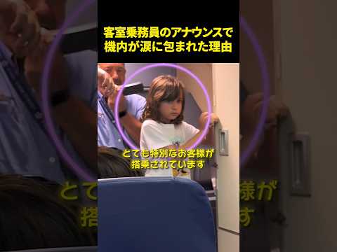 客室乗務員のアナウンスで機内が涙に包まれた理由 thumbnail