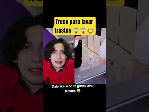 Truco para lavar los trastes 😱😱😂 - Hey Crispin #humor thumbnail