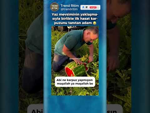 İlk Hasat Edilen Karpuzunu Gösteren Adam ?? thumbnail