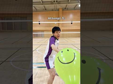 This balloon challenge is way too hard 😅#volleyball thumbnail