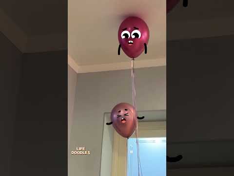 Life Doodles | Balloon race ? #lifedoodles #shorts #animation thumbnail