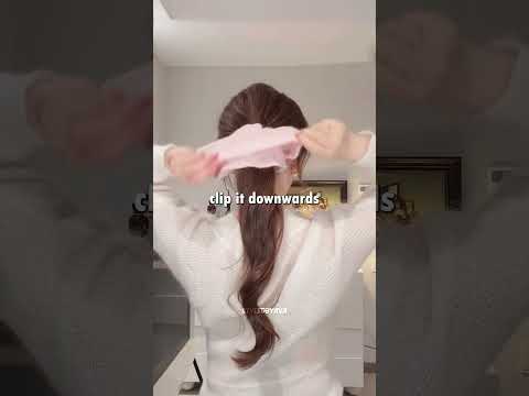 How to Make a Big Scrunchie Look PERFECT 😍 Easy Fluffy Ponytail Hack #hairtutorial thumbnail
