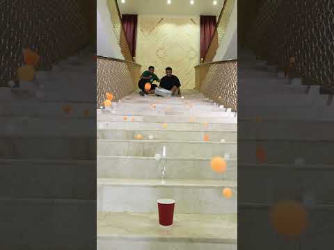 اكبر عدد كورة تنس في كوب واحد 😅🔥 #اكسبلور #funny thumbnail