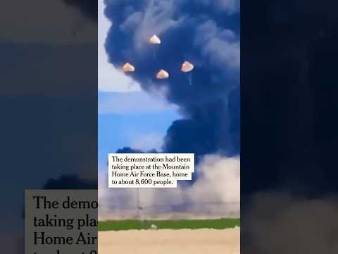 Two Fighter Jets Collide During Idaho Air Show thumbnail