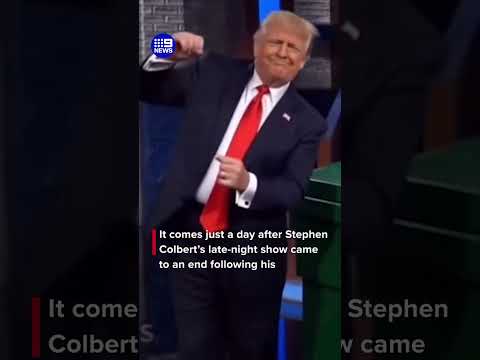 Trump posts AI-generated meme video throwing TV host in dumpster thumbnail