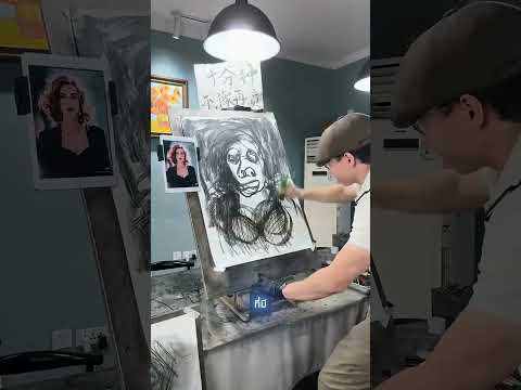 เทคนิคการวาดภาพที่น่าตื่นเต้น 👩‍🎨 และมีเอกลักษณ์ไม่เหมือนใคร #shorts thumbnail