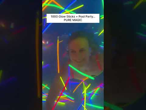 1000 Glow Sticks + Pool Party… PURE MAGIC thumbnail