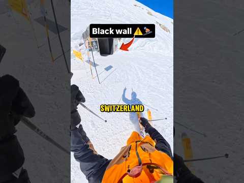 Lereng Ski Paling Gila yang pernah ada "Black Wall"❗🤯 #shorts thumbnail