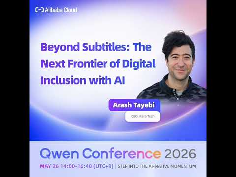 Qwen Conference 2026 | Foundation Model Forum | Arash Tayebi thumbnail