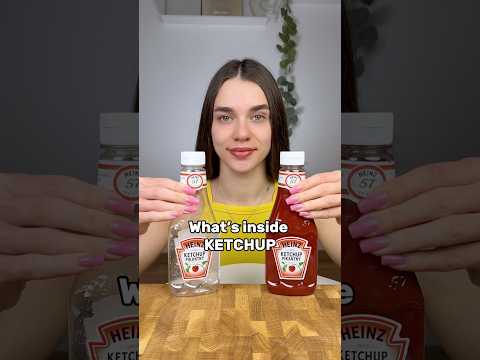 What’s inside KETCHUP?😮 #tutorial #challenge #food thumbnail