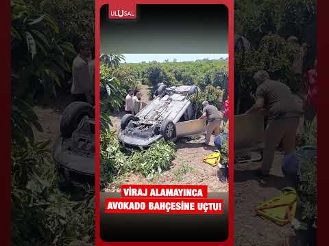 Manavgat’ta korku dolu anlar! Kontrolden çıkan otomobil bahçeye uçtu!  #shorts thumbnail