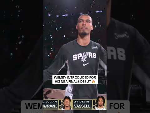 Wemby takes the stage for his first NBA Finals game! 🚨 🏆 thumbnail