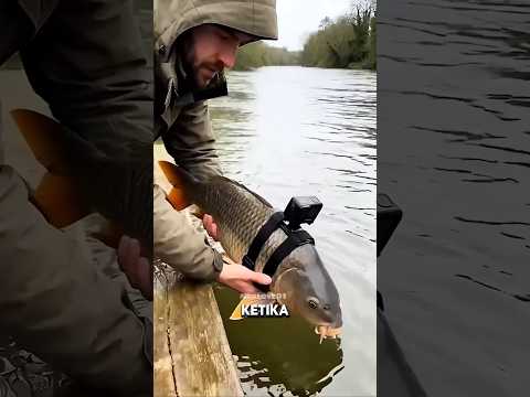 ketika seekor ikan membawa kamera ke dalam air, thumbnail