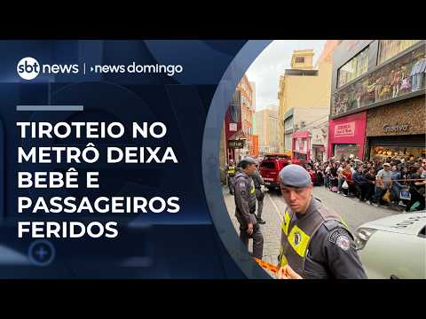 Polícia procura suspeitos de tentativa de assalto que levou a tiroteio no Metrô de SP | #NewsDomingo thumbnail